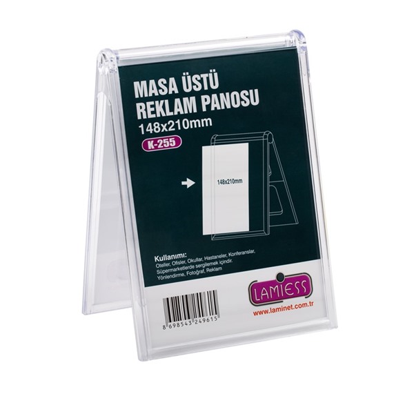 V Tip - Masaüstü Reklam Panosu / Yatay - Dikey