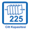 225 Cilt Kapasitesi